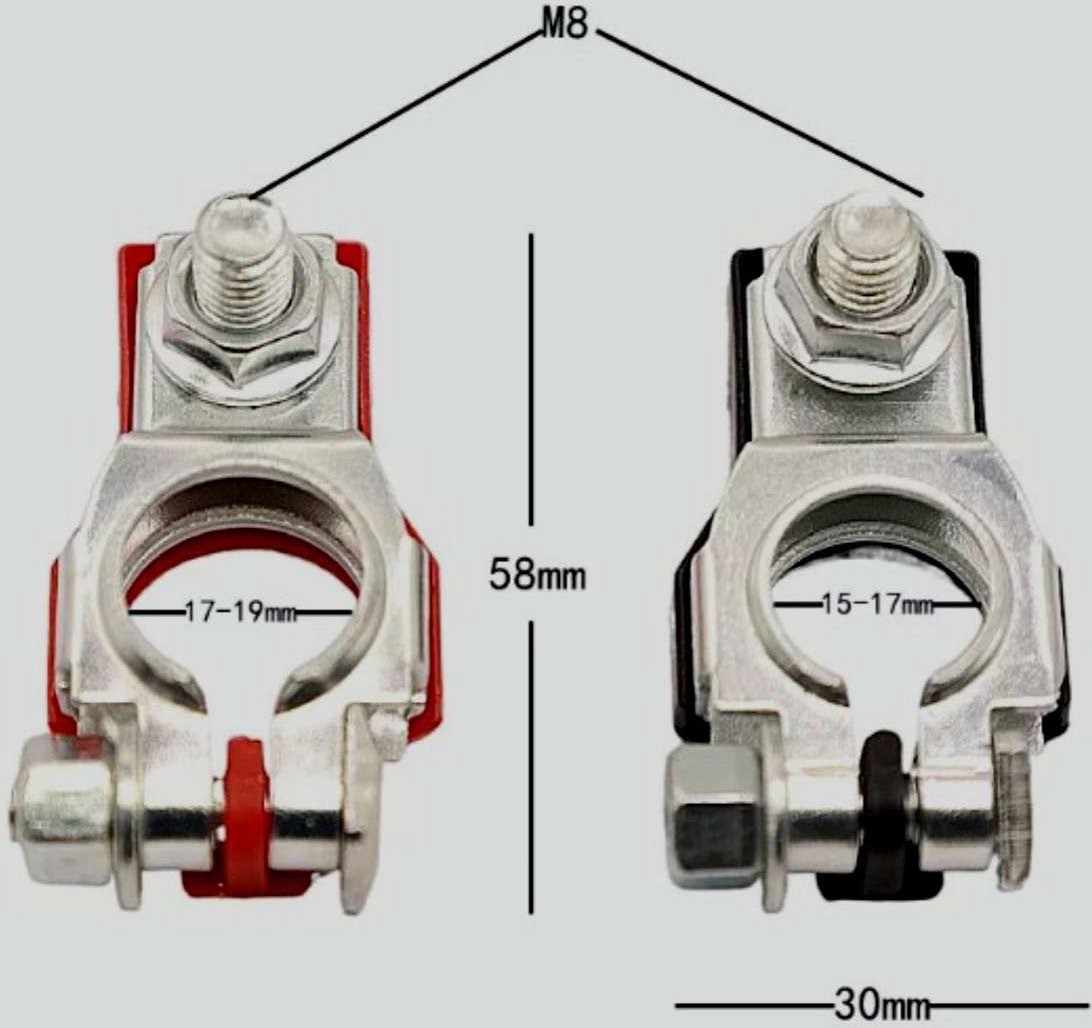 ACI batériové svorky plechové, 1 pár