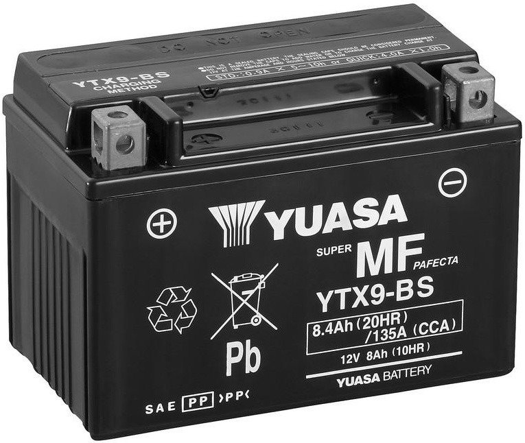 YUASA YTX9, 12 V, 8.4 Ah, 135A, GEL