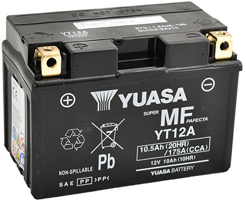 YUASA YT12A, 12V, 10Ah, 175A