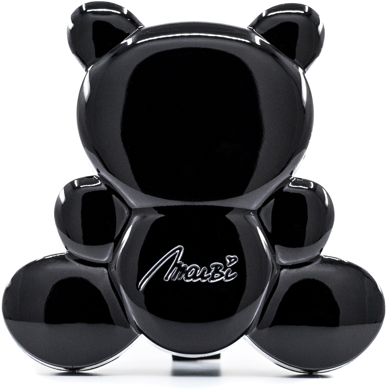 MaiBi Glossy Black medvedík – Vonný šperk do auta