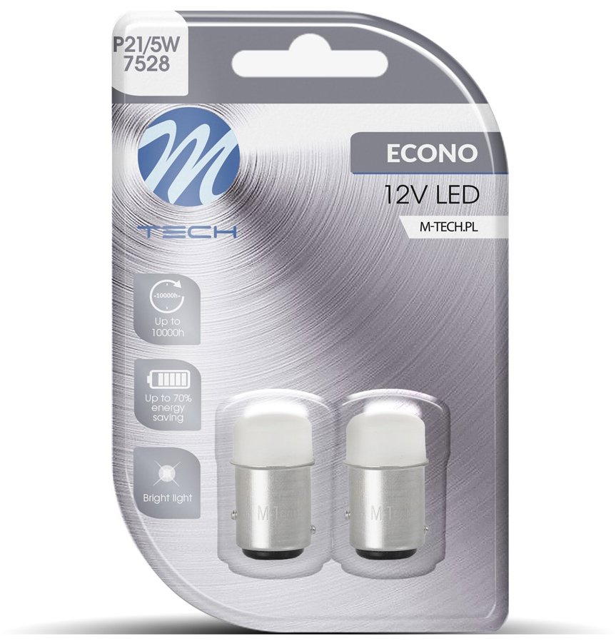 M-Tech BAY15d P21/5W 24 LED 5 mm biele 2 ks, LB038W