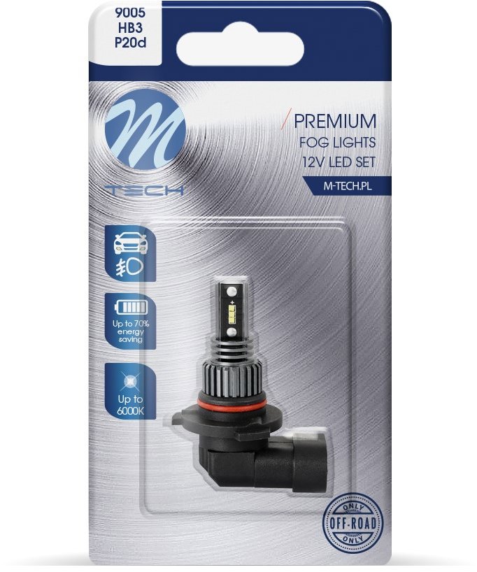 M-Tech PREMIUM 9005 6 LED biele 1 ks