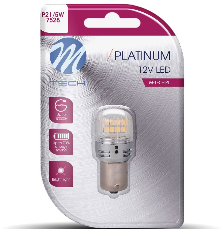 M-Tech BAY15d P21/5W 16 LED biele 1 ks