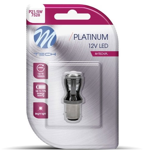 M-Tech BAY15d P21/5W 14 LED biele 1 ks