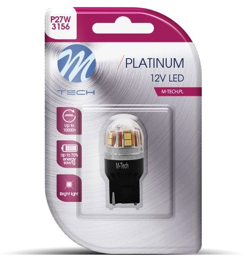 M-Tech P27/7W W2.5x16d 15 LED biele 1 ks
