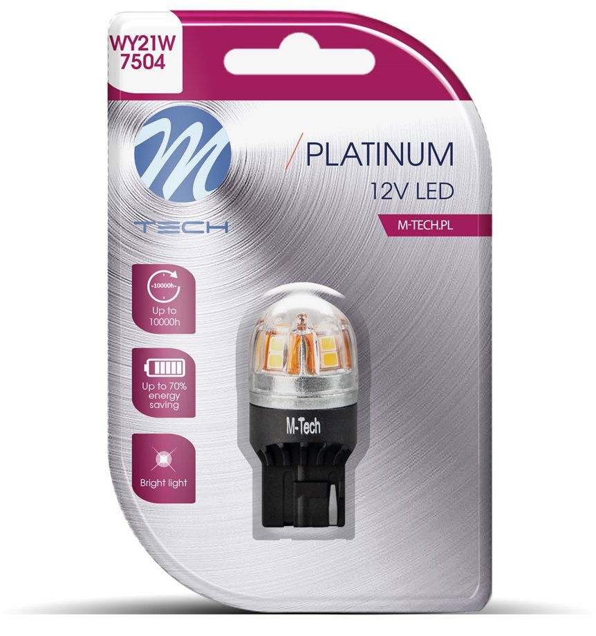 M-Tech CANBUS WY21W W3x16d 12 – 24V 15 LED oranžové 1 ks