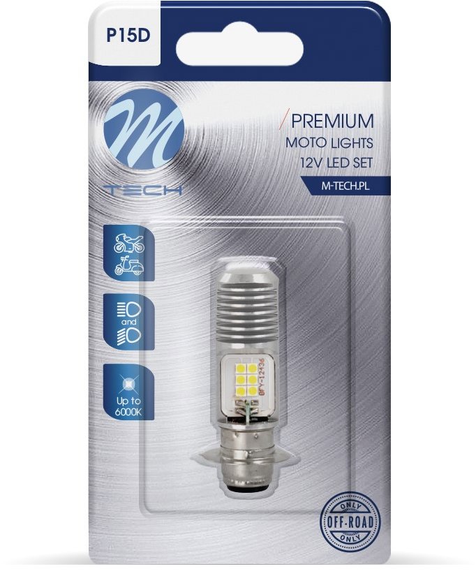 M-Tech P15d-25-1 12x3030SMD 10 – 80 V AC/DC biele