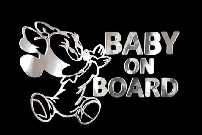 PREXIM dekor niklovaný baby on board