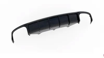 Vložka zadného nárazníka pre Audi S7 C7, čierny lesklý plast ABS
