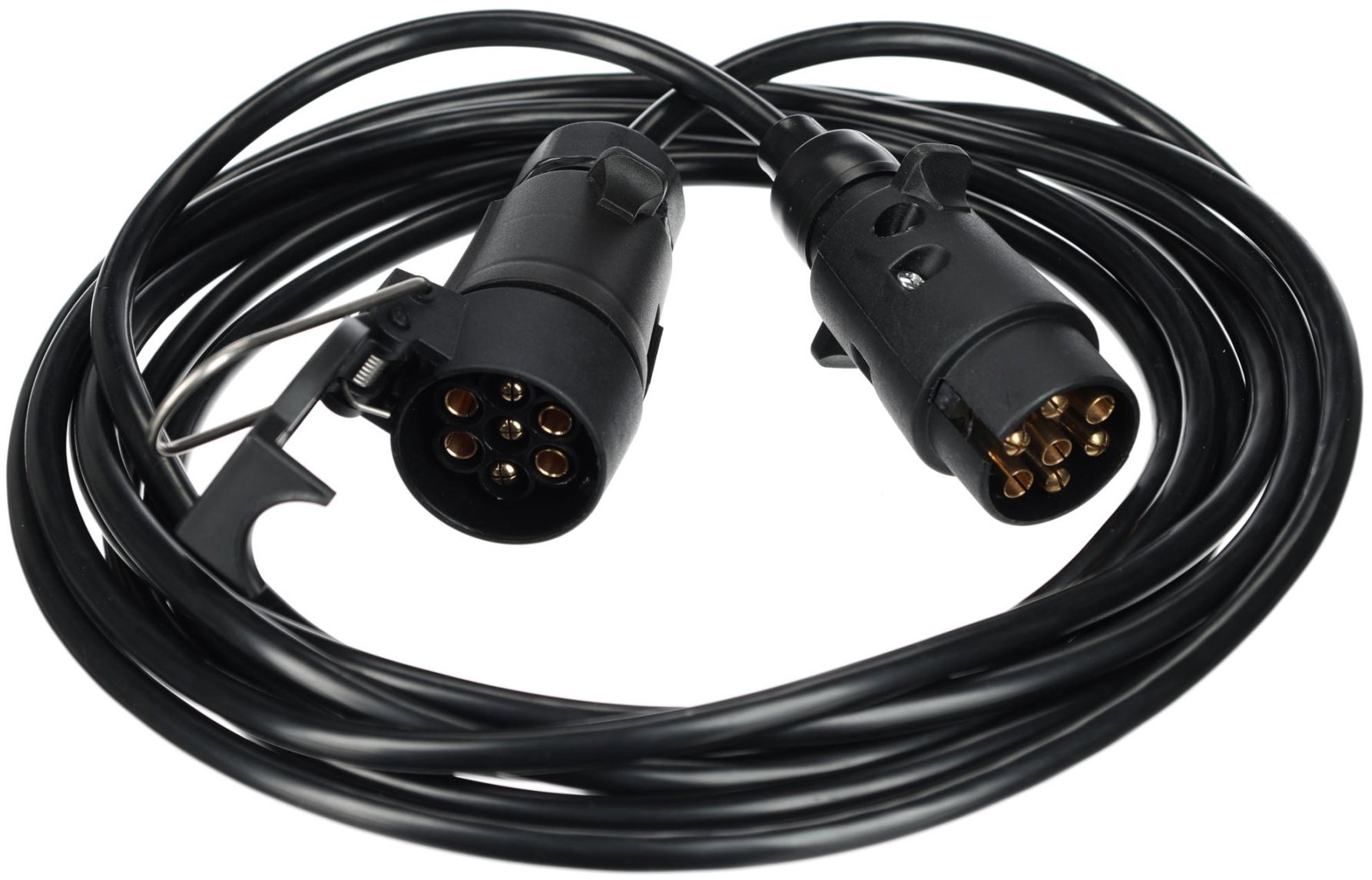SIXTOL Trailer Cable 7 Predlžovací 7-pin kábel – závesná zásuvka + zástrčka, 12 V, 5 m