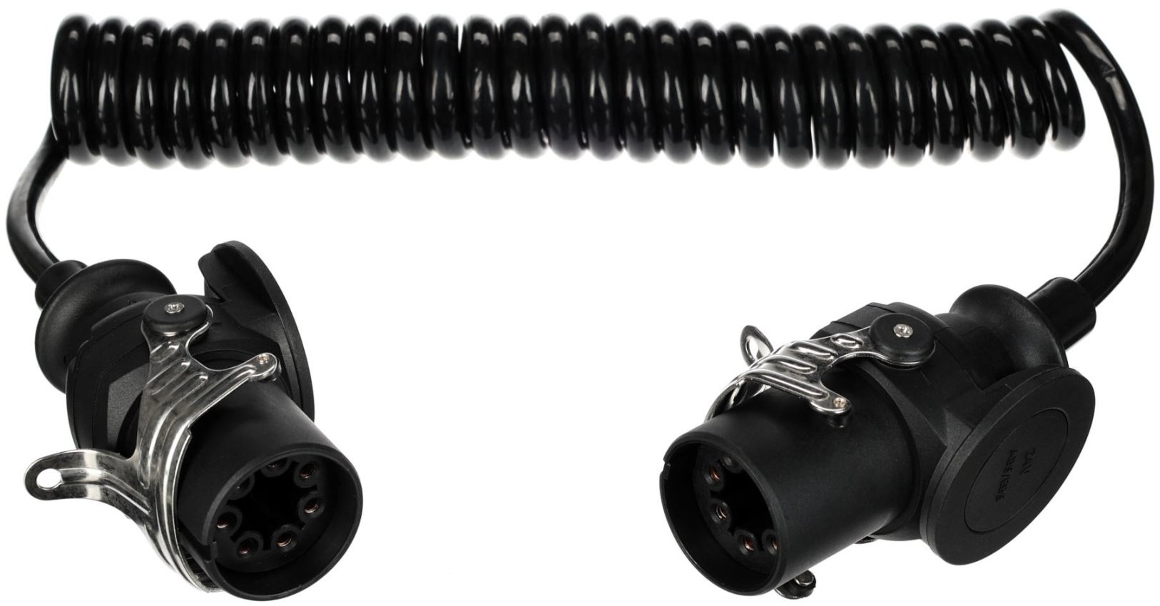 SIXTOL Trailer Cable 14 prepojovací špirálový EBS kábel 7-pin 24 V, 3,5 m