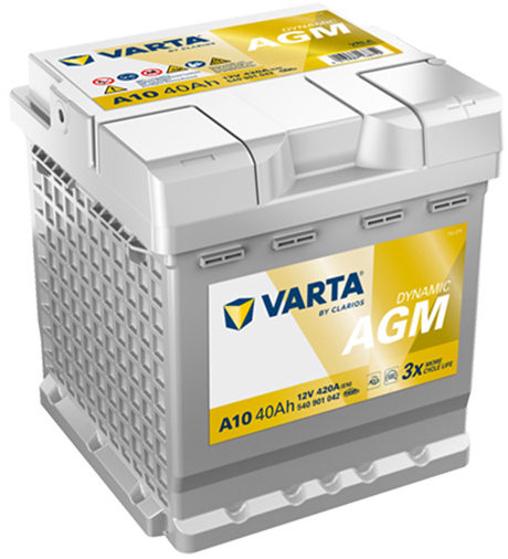 VARTA Silver Dynamic AGM 40 Ah, 12 V, A10, AGM