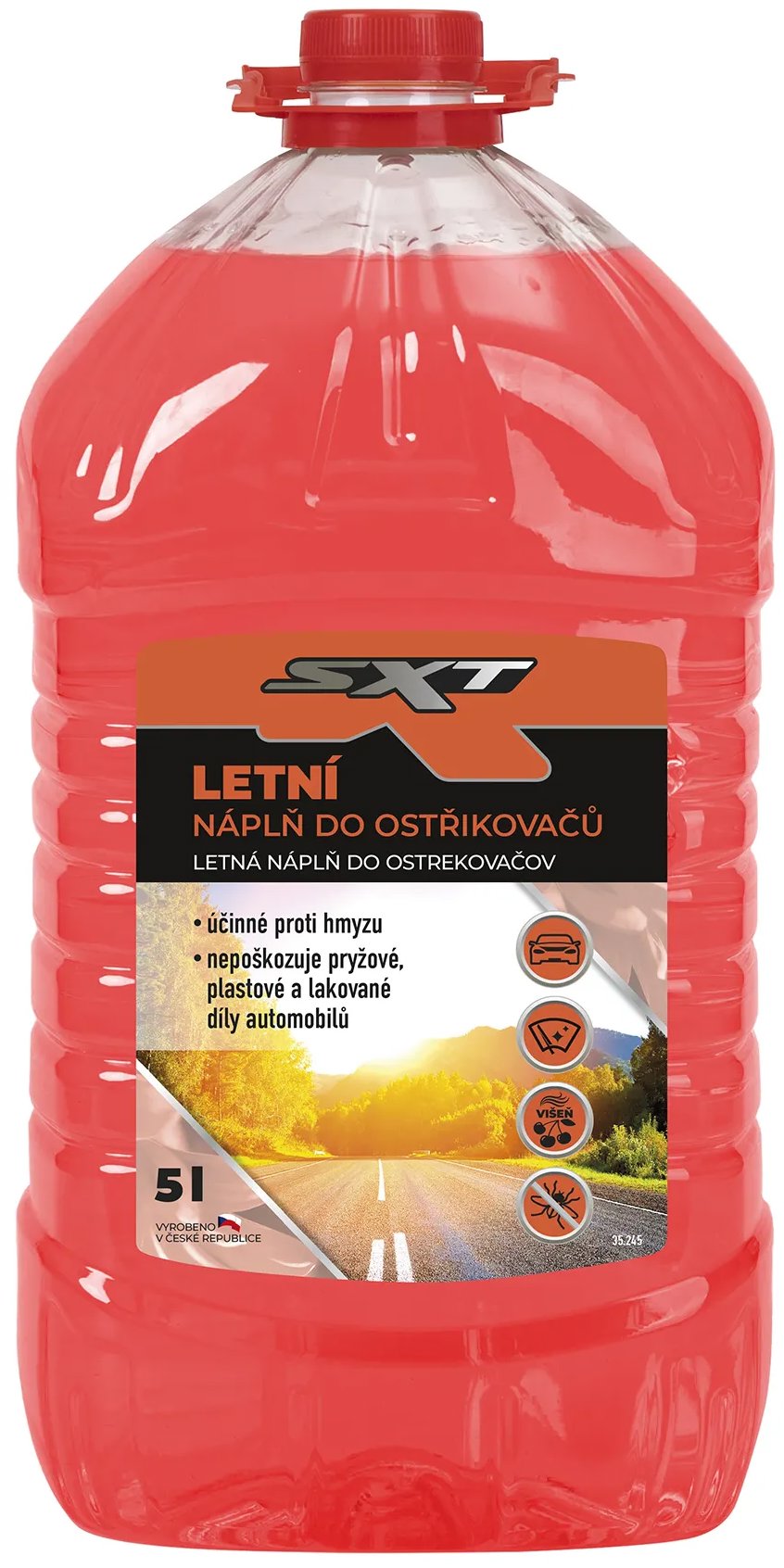 SXT letná náplň do ostrekovačov, višňa, 5 l