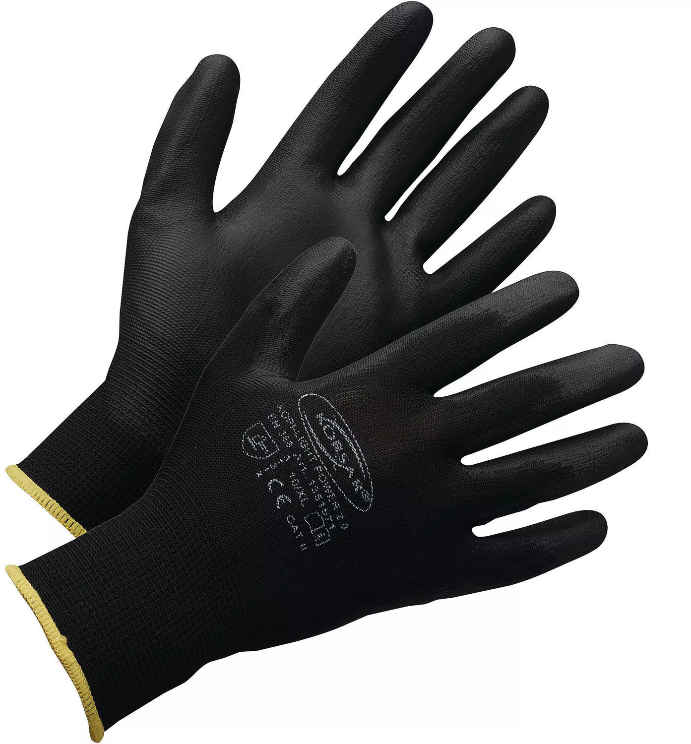 Korsar Pracovné rukavice Kori-Light Power 2.0 čierne polyester, 12 párov, veľkosť 11