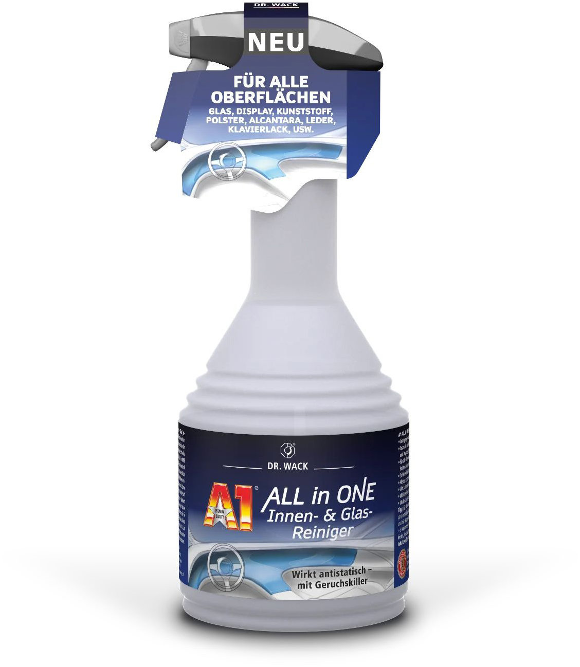 Dr. Wack univerzální čistič pro skla a interiér ALL IN ONE Interior 500 ml