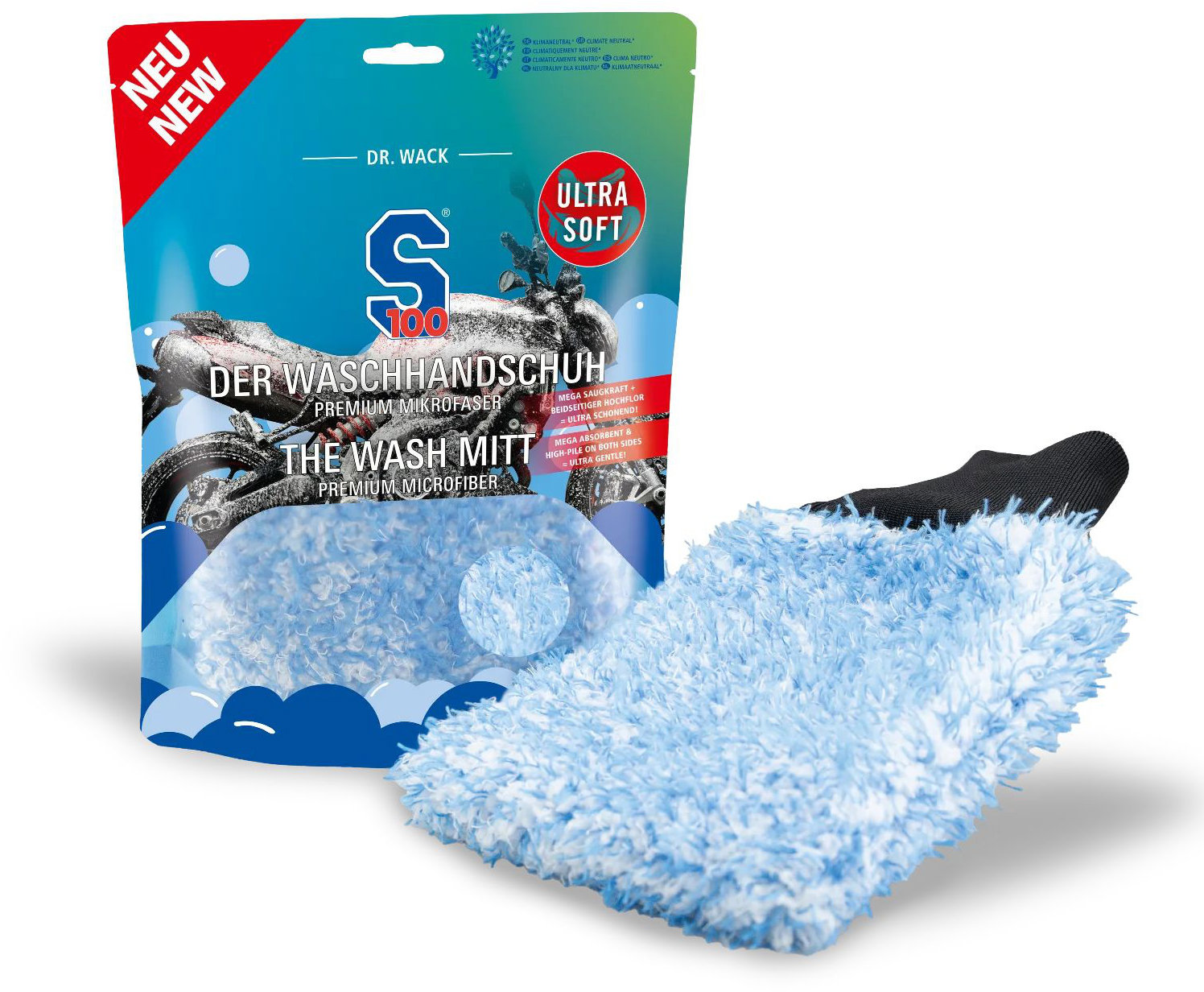 S100 umývacia rukavica z mikrovlákna – Wash mitt