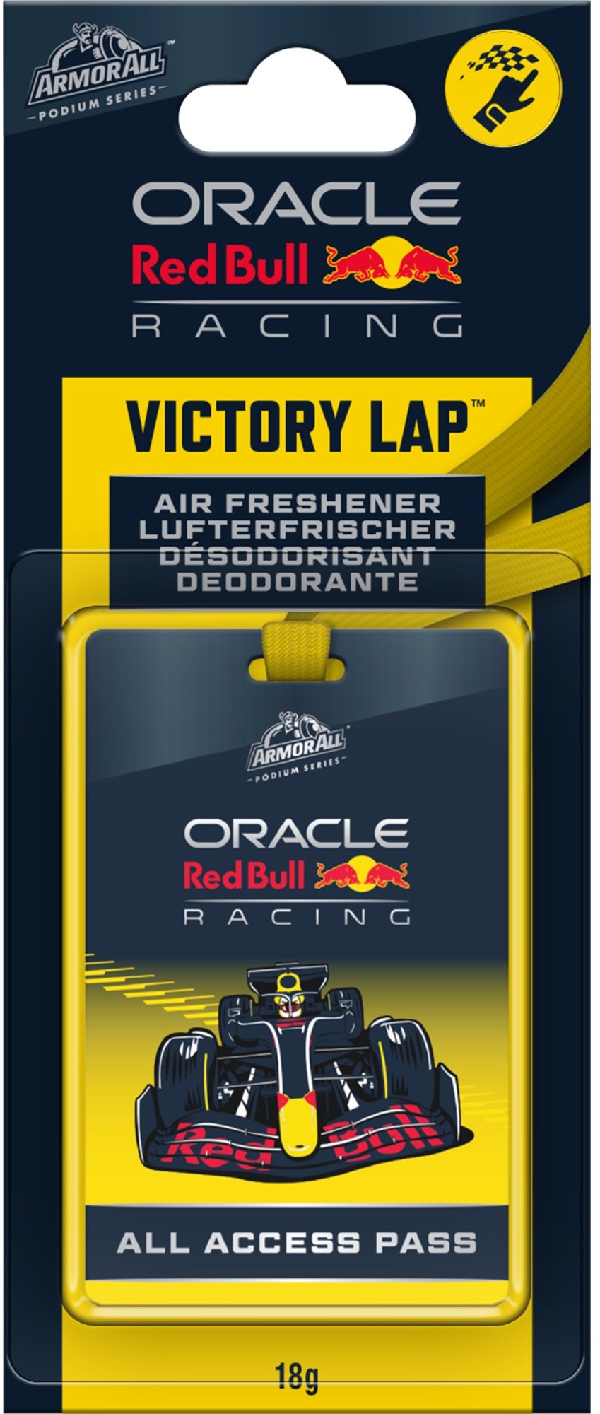 Armor All ORACLE RedBull F1 – Žltá formula závesná karta