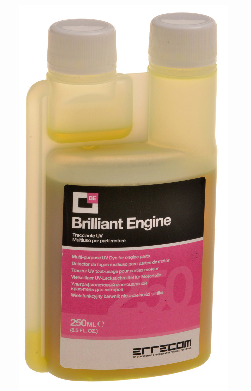 Brilliant Engine fluorescenčná látka na detekciu úniku olejov a hydraulických kvapalín (250 ml)