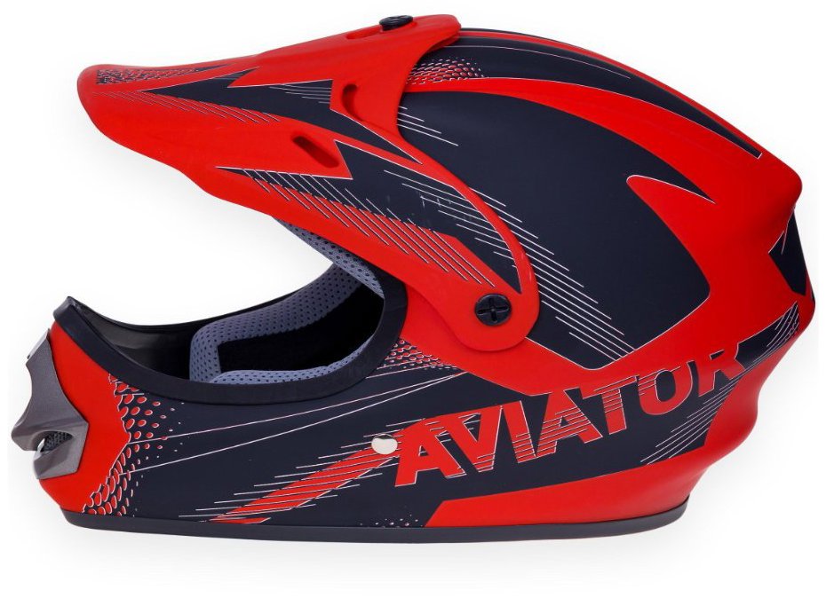 TORNADO Aviator Prilba MX čierno-červená, veľ. S