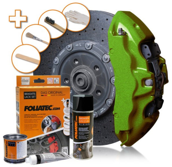 FOLIATEC dvousložková barva na brzdy Performance Green Metallic