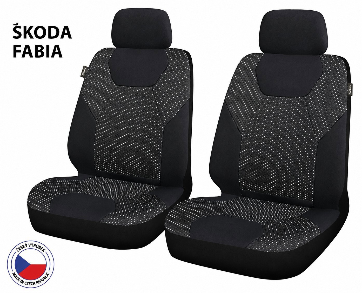 CAPPA Autopotahy Perfetto ZL Škoda Fabia, černé/šedé