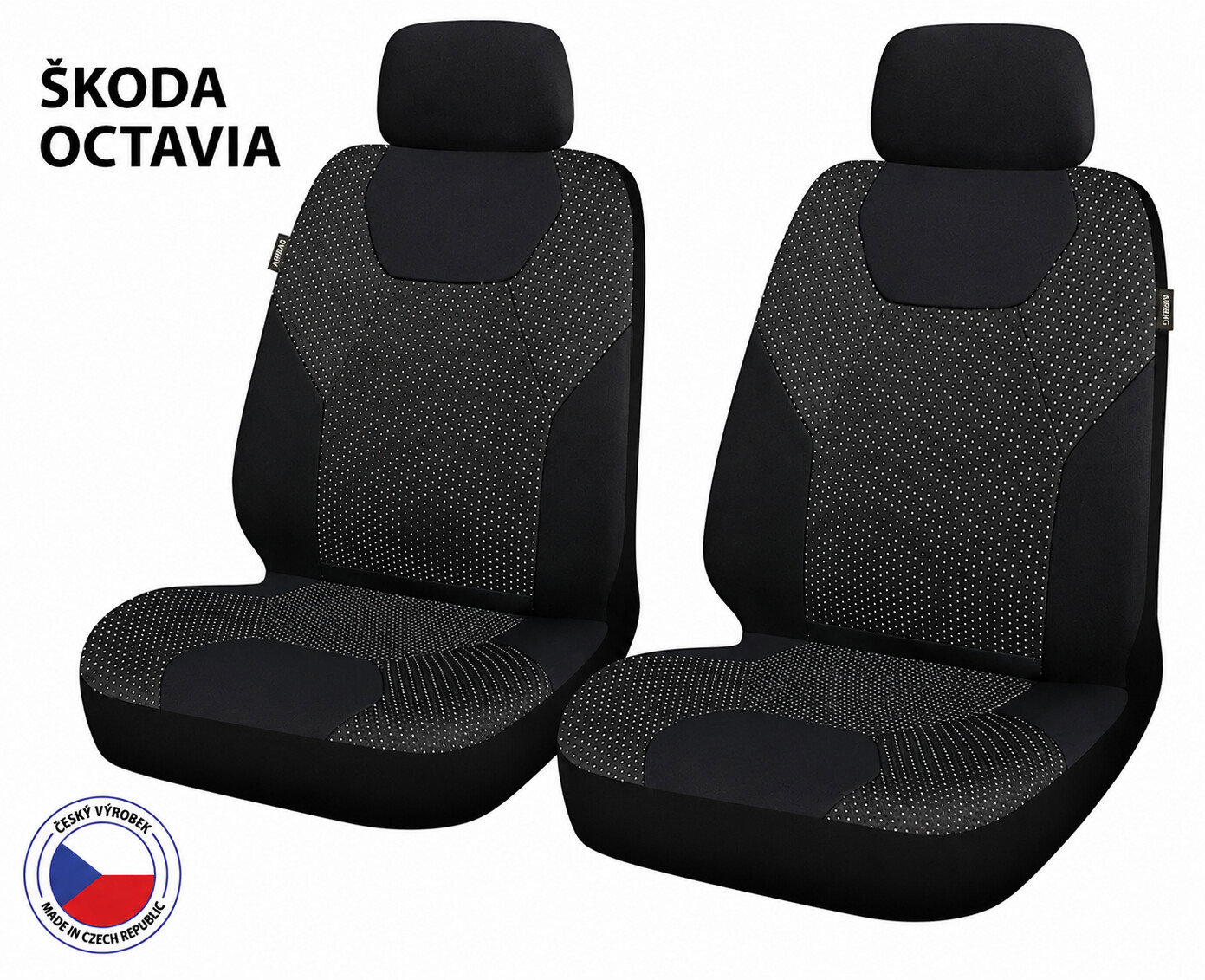 CAPPA Autopotahy Perfetto ZL Škoda Octavia, černé/šedé