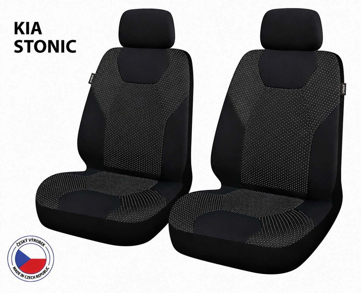 CAPPA Autopotahy Perfetto ZL Kia Stonic, černé/šedé