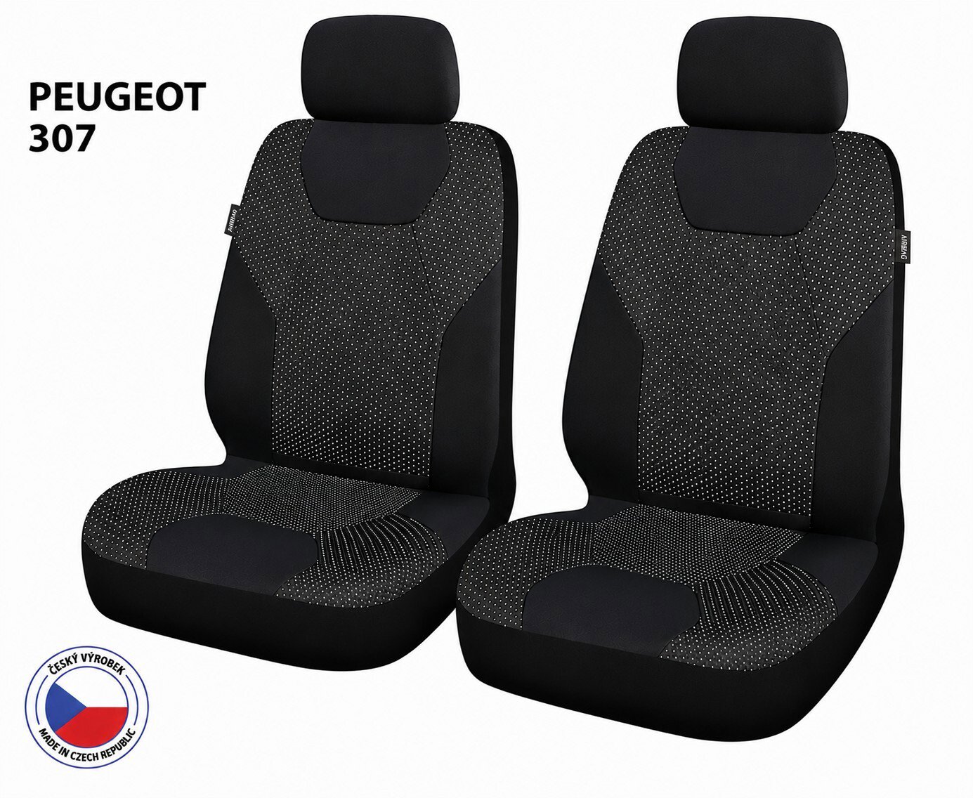 CAPPA Autopotahy Perfetto ZL Peugeot 307, černé/šedé