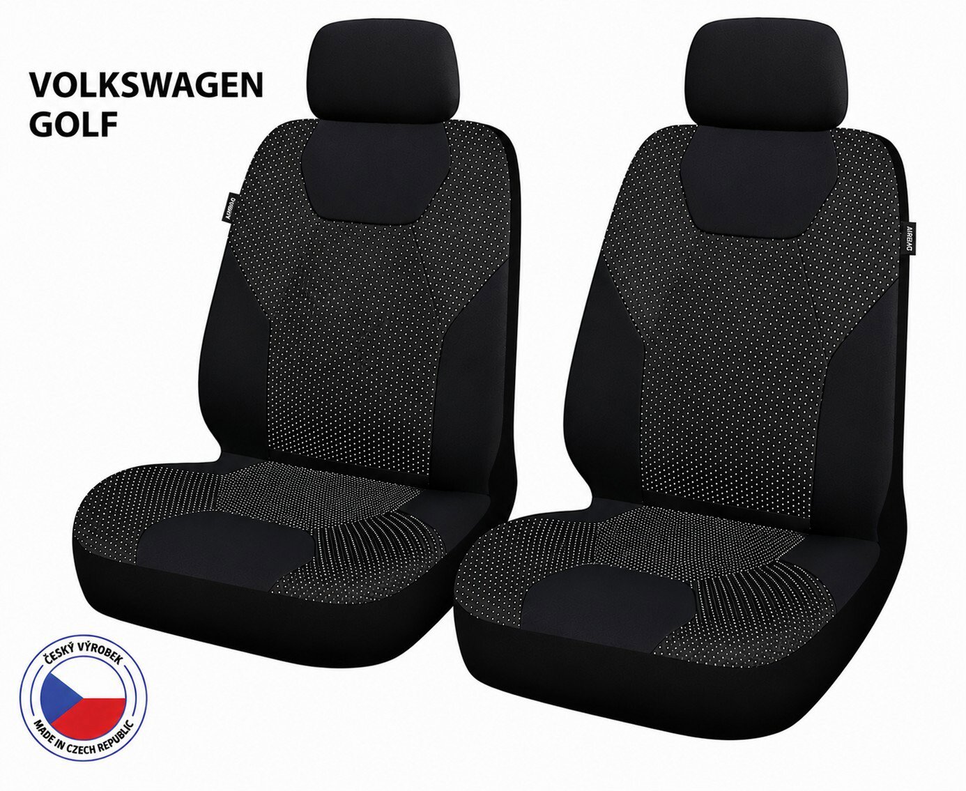 CAPPA Autopotahy Perfetto ZL Volkswagen Golf, černé/šedé