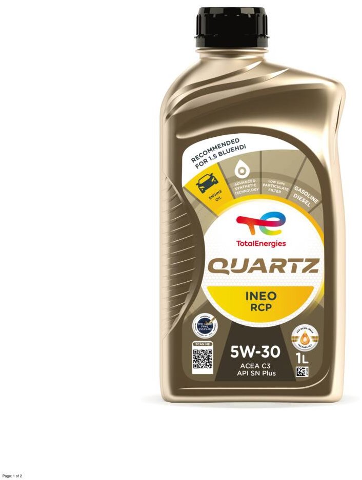TOTAL Quartz Ineo RCP 5W-30, 1 l