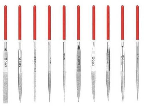 YATO Pilníky ihlové diamantové 4 × 160 mm 50 mm v sade YT-6151