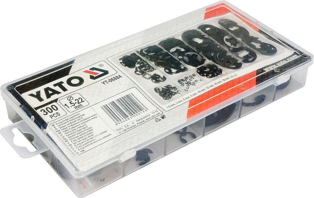 YATO Krúžok poistný otvorený sada 300 ks YT-06884