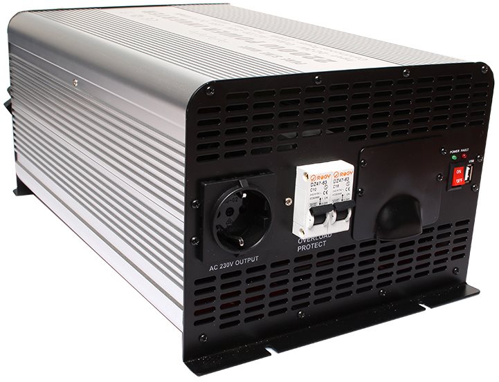 Space Menič napätia 24V/230V 2000 W, čistá sínusoida
