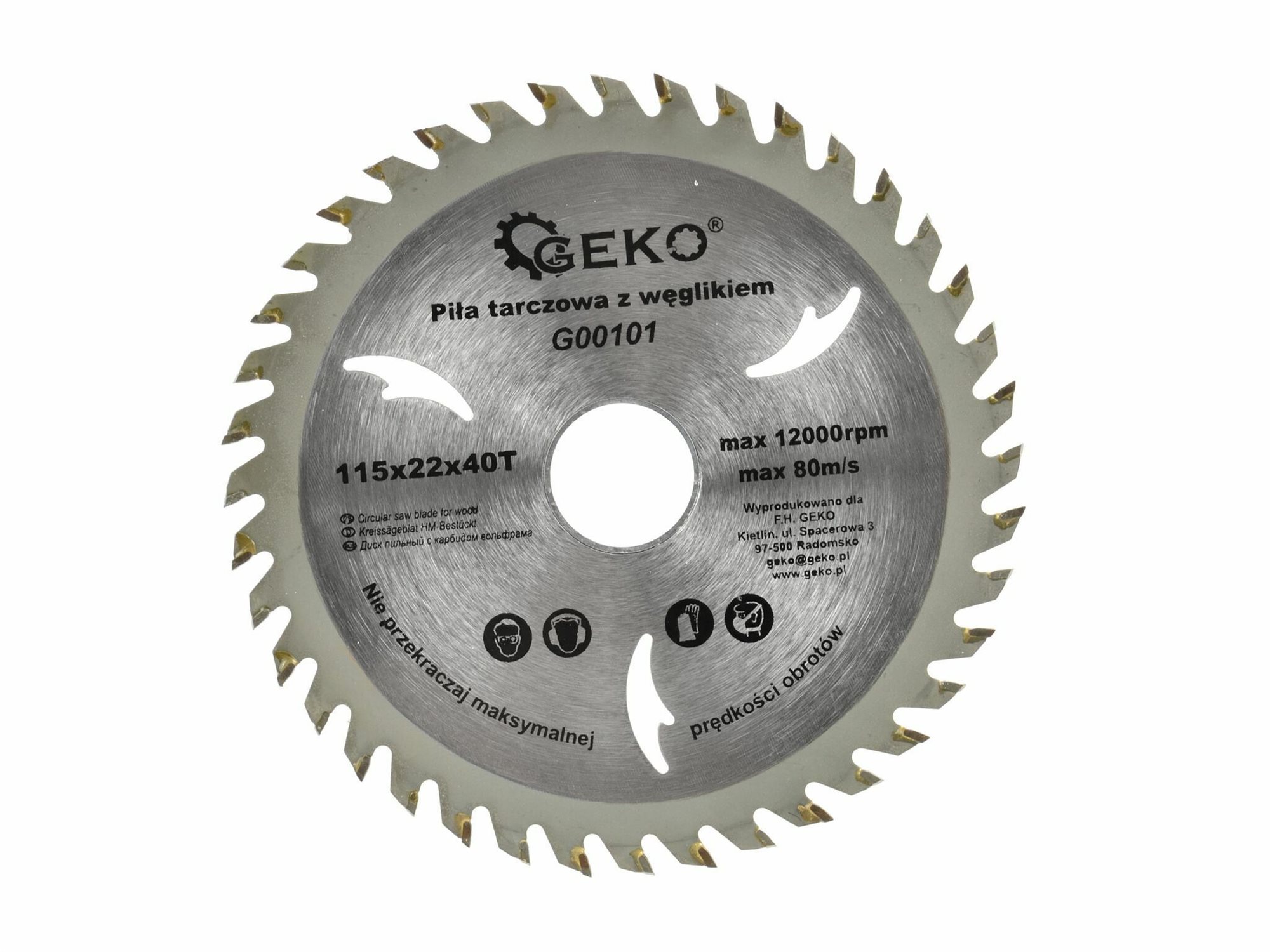 GEKO Kotúč pílový vídiový, 160 × 22 × 60T