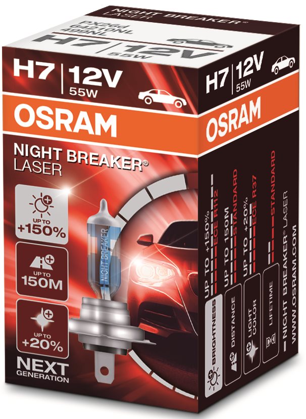 OSRAM H7 Night Breaker Laser Next Generation + 150 %