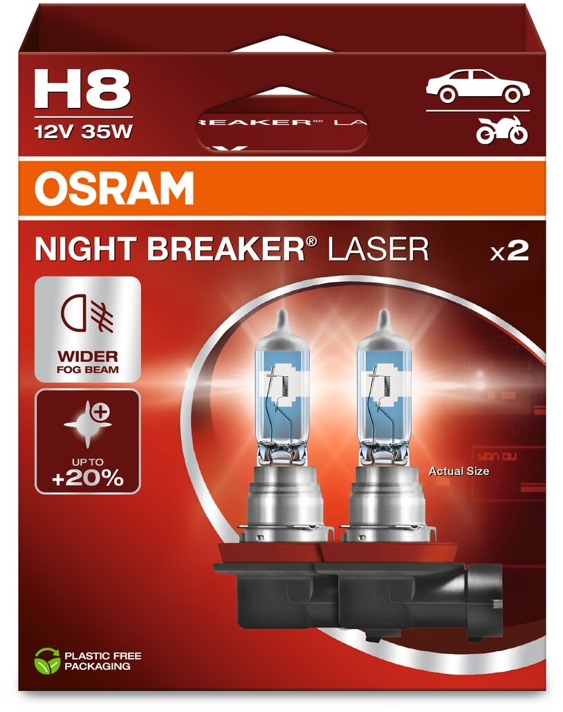 OSRAM H8 Night Breaker Laser Next Generation +150 %, 2 ks