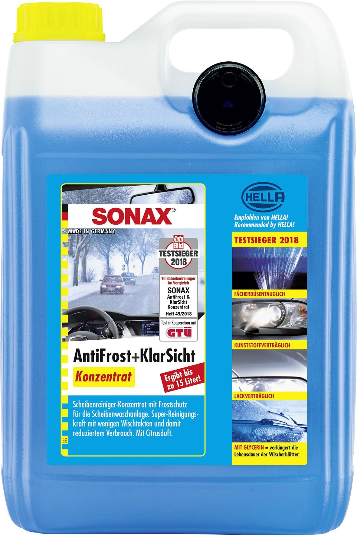 SONAX - Zimná kvapalina do ostrekovačov, koncentrát -70 °C, 5 l