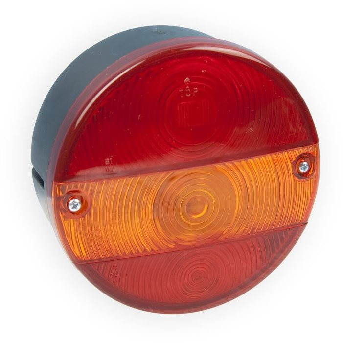 DOBMAR Združené svetlo MD-16 L okrúhle s osvetlením ŠPZ, 3-dielne