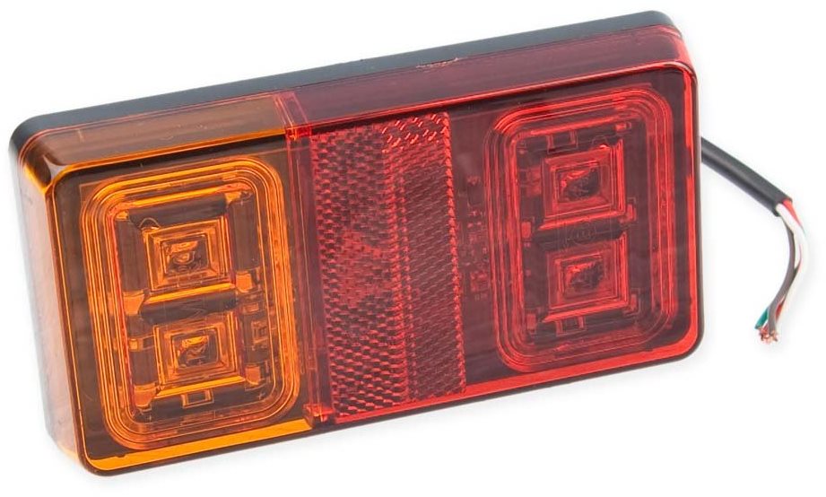 Združené svetlo LED bez ŠPZ, 150 × 60 mm, 12/24 V