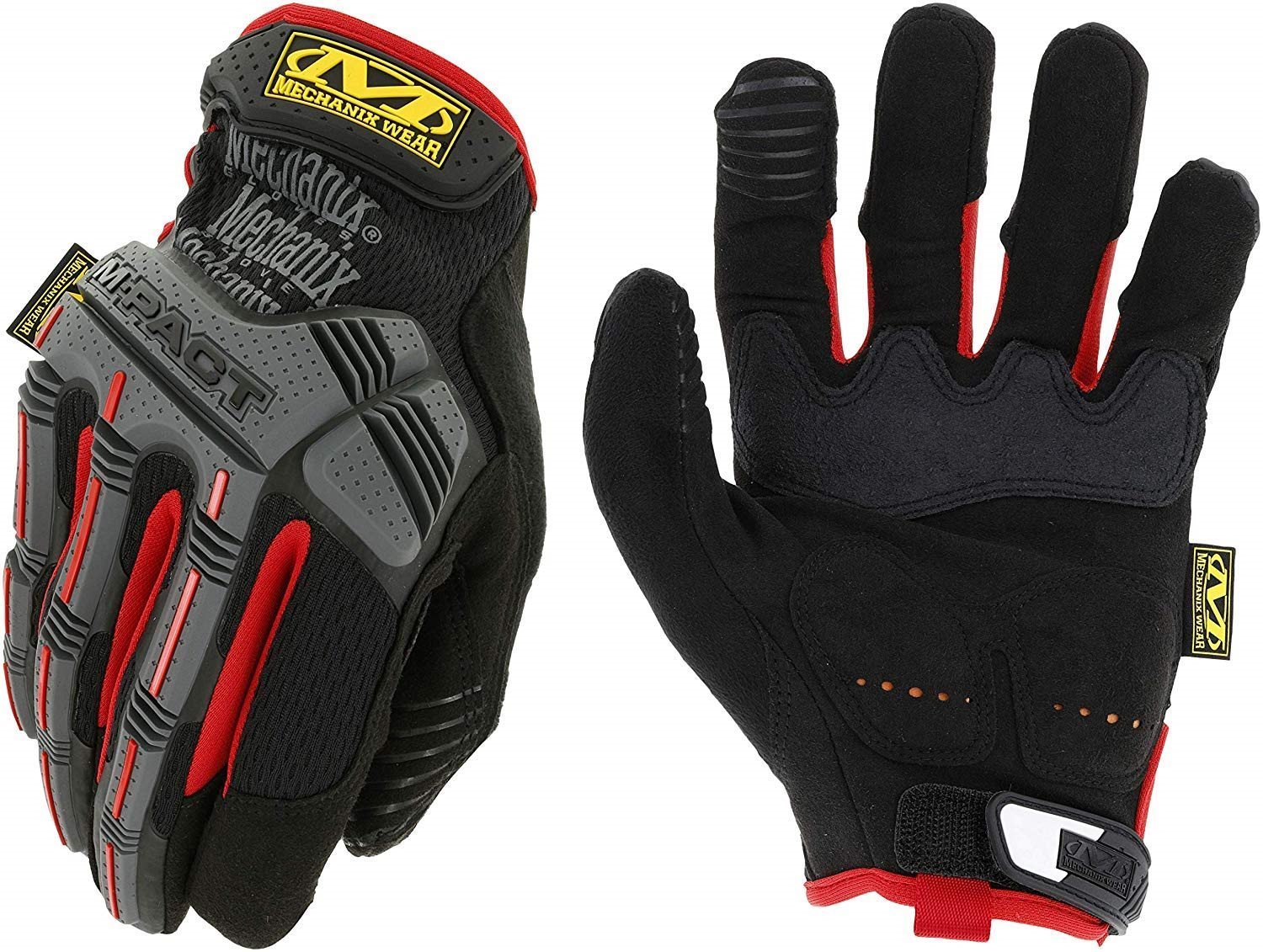 Mechanix M-Pact, čierno-červené, veľkosť: XL