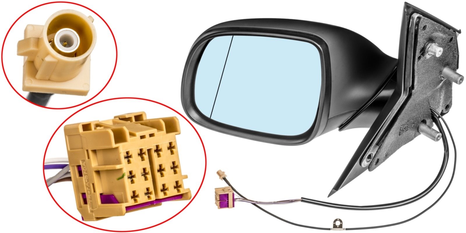 ACI spätné zrkadlo na VW TRANSPORTER T6