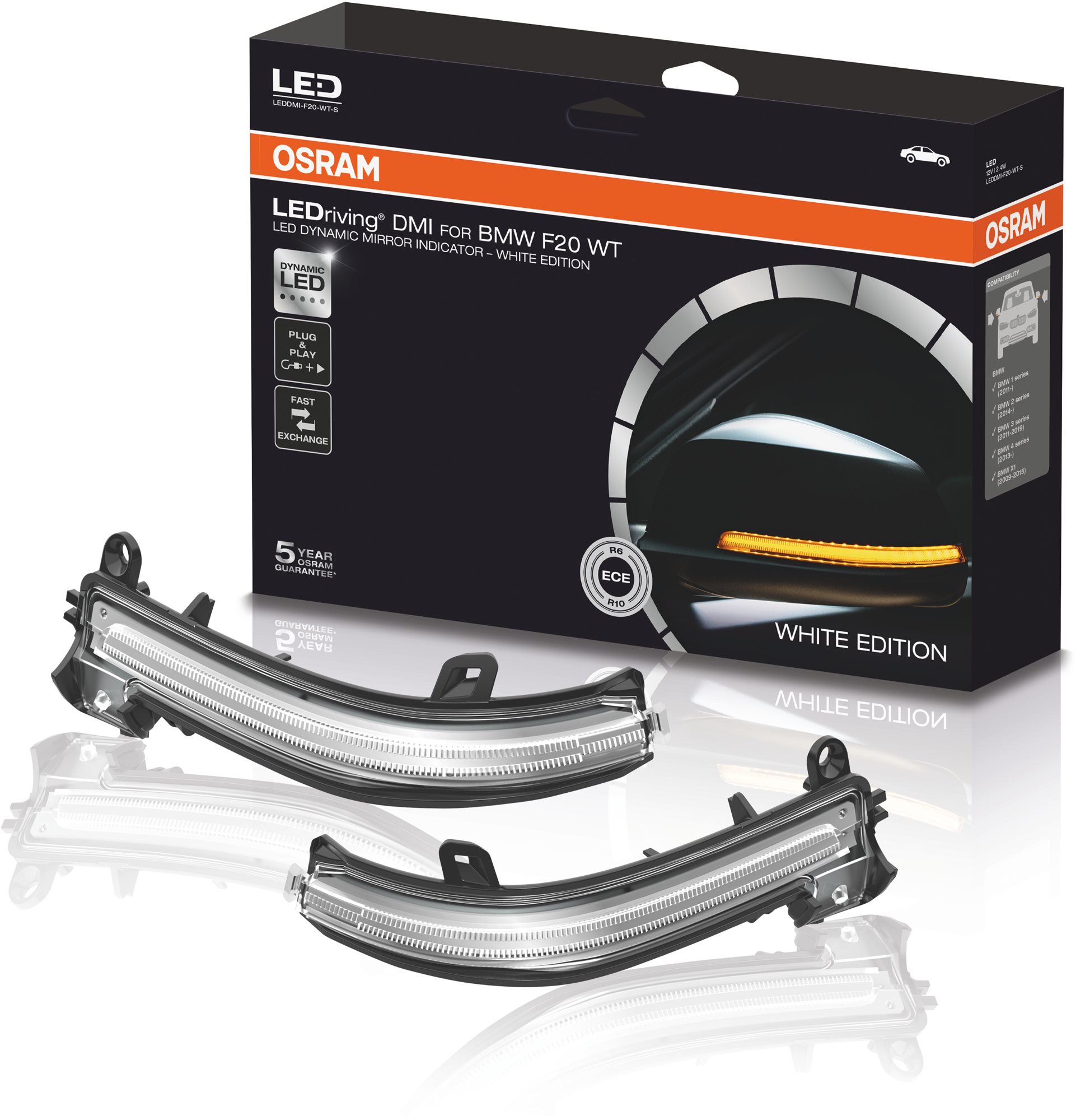 Osram LEDriving LEDDMI F20 WT S blinker svetlý pre BMW 1,2,3,4 X1