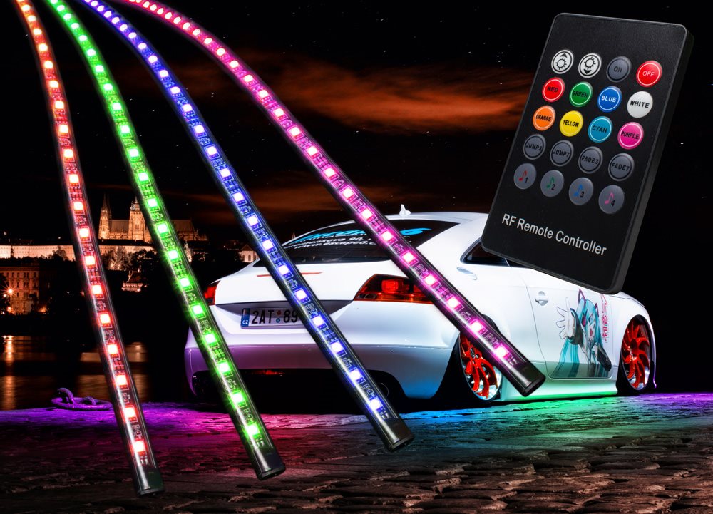 Flexibilné neóny LED Multicolor – súprava s inovovaným diaľkovým ovládaním