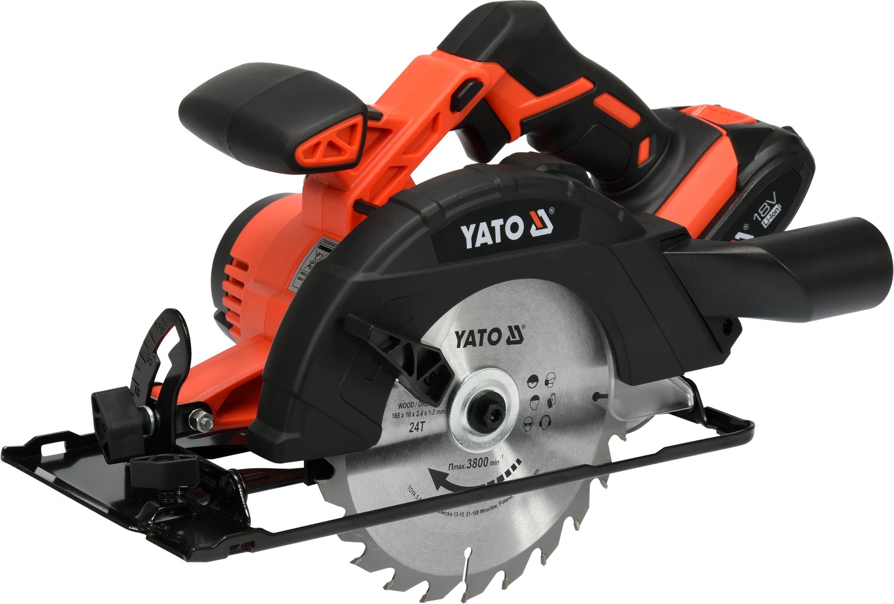 YATO Píla kotúčová AKU 18 V v sade YT-82810 (1× 2 Ah)
