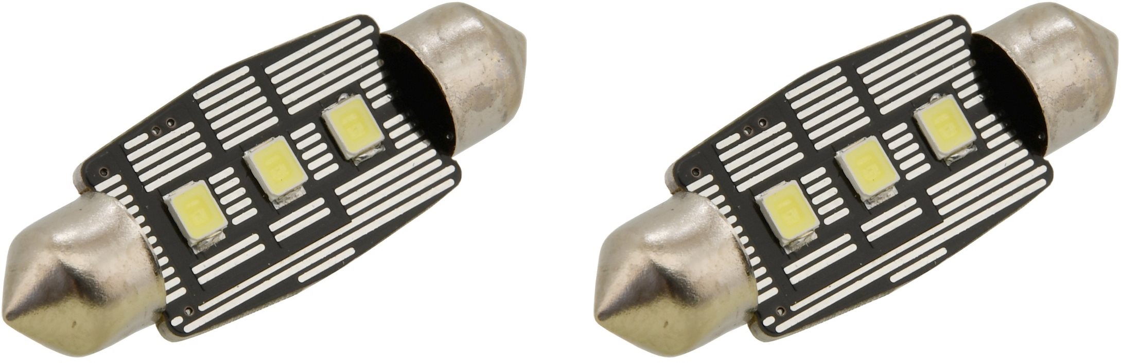 COMPASS Žiarovka 3 LED SMD 12 V suf.11X38 SV8.5 NEW-CAN-BUS biela 2ks