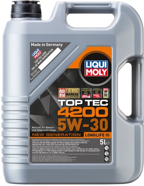 Liqui Moly Motorový olej Top Tec 4200 5W-30, 5 l