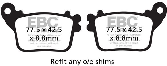 EBC Brzdové doštičky FA436