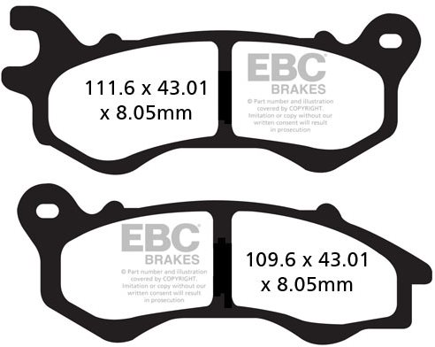 EBC Brzdové doštičky SFA603HH