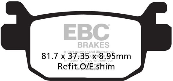 EBC Brzdové doštičky SFAC415