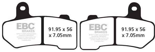 EBC Brzdové doštičky FA409HH